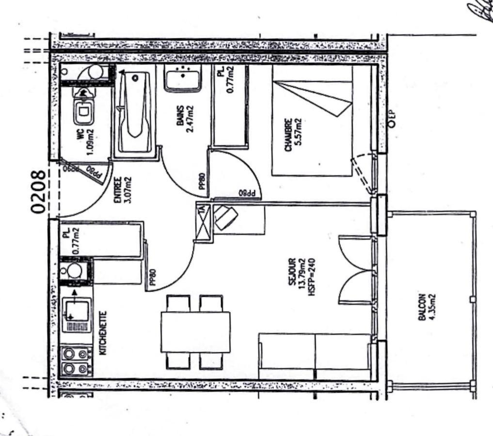 Appartement 2/4 Pers, Residence 4* Les Hauts De Valmeinier, Centre Station Exterior foto